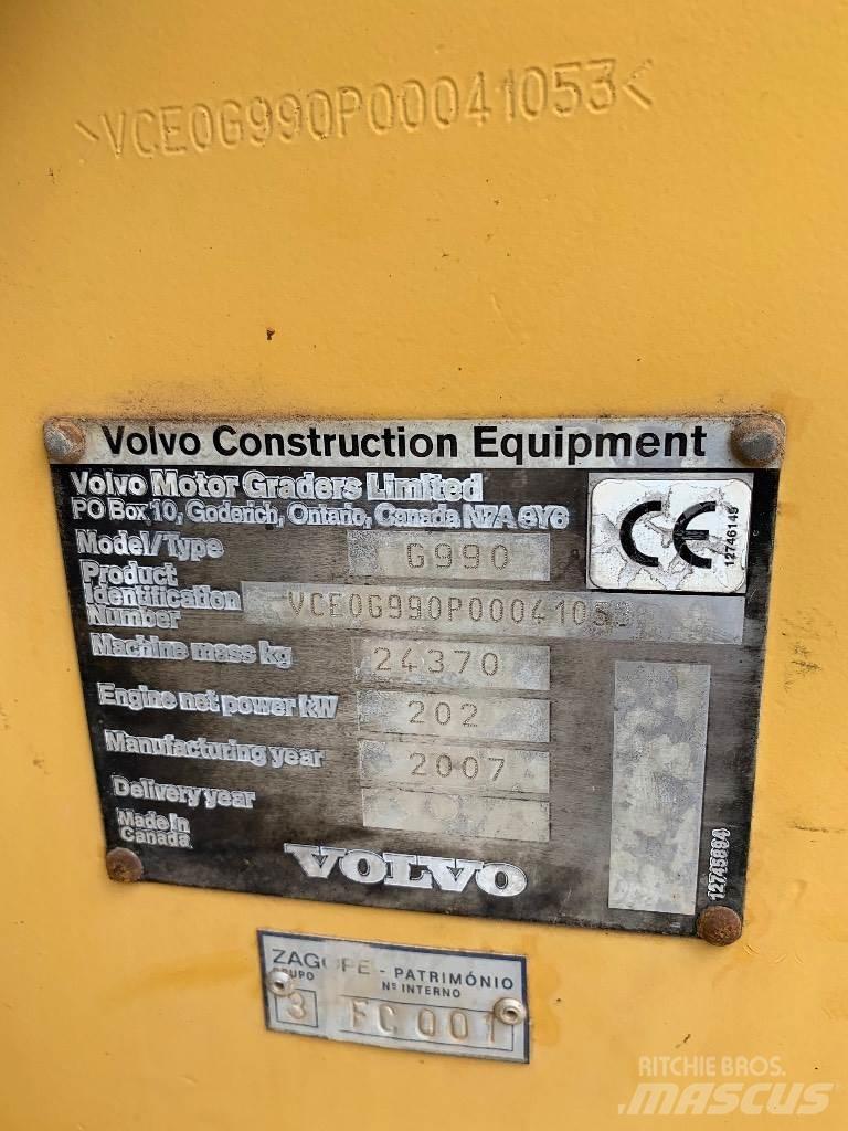 Volvo G990 Grader