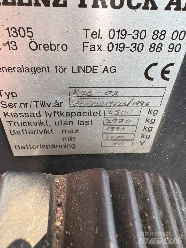 Linde E 25 Elektro Stapler