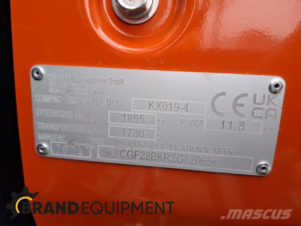 Kubota KX019-4 Minibagger < 7t