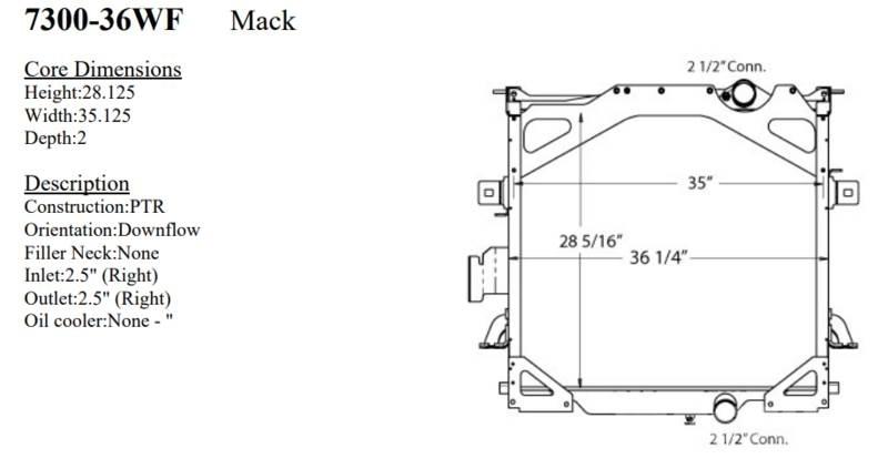 Mack CTP Radiatoren