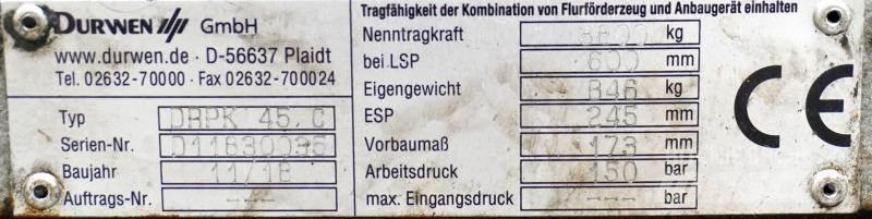 Durwen DRPK45C Sonstige Flurförderzeuge