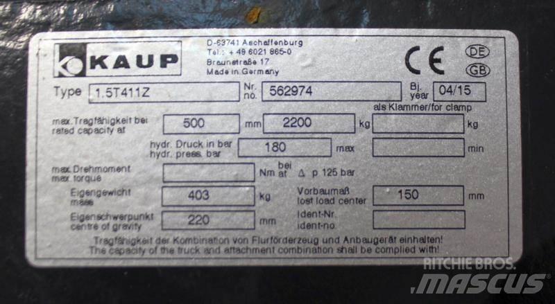 Kaup 1,5T411Z Andere Ausstattung und Zubehör