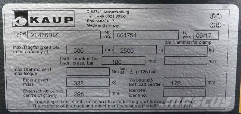 Kaup 2T466BIZ Andere Ausstattung und Zubehör