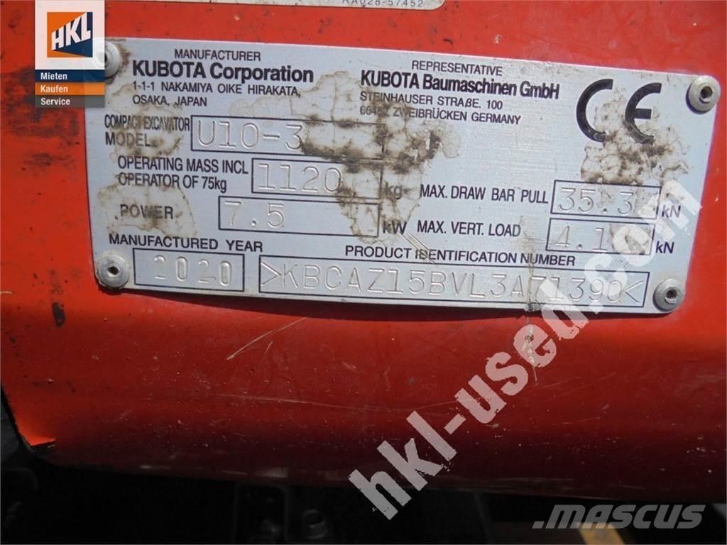Kubota U 10-3 Minibagger < 7t