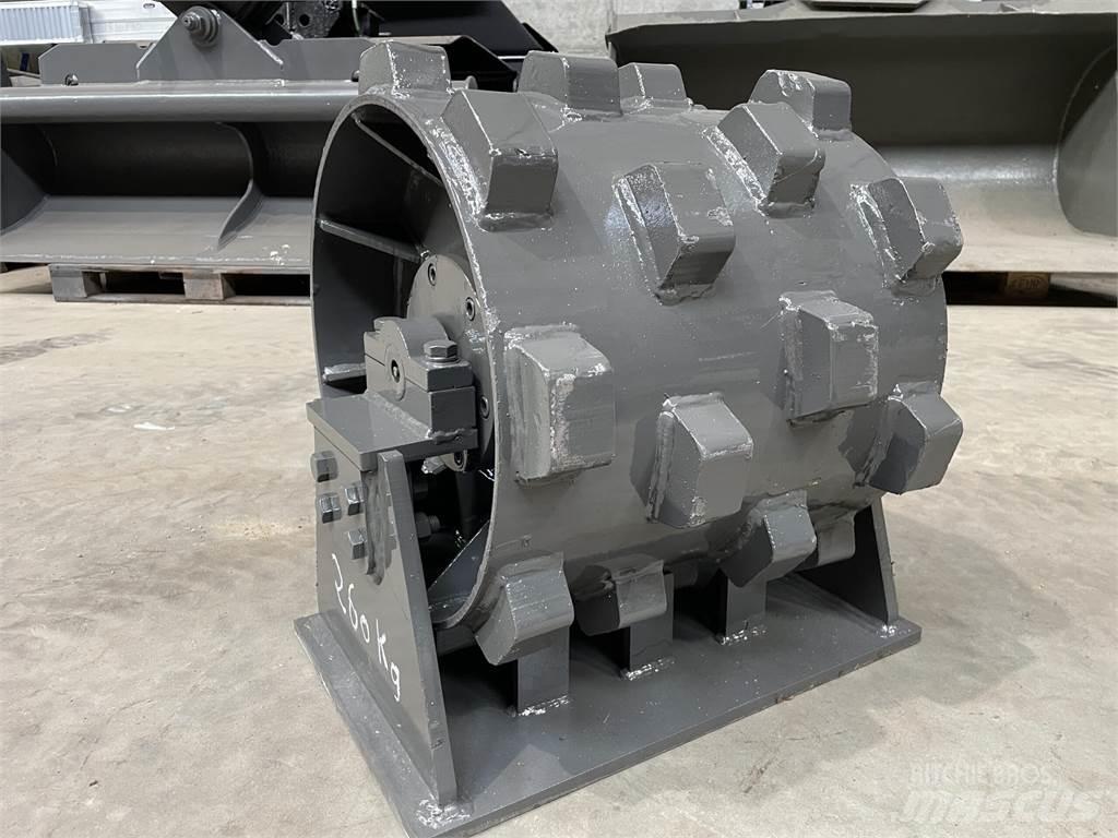  450 mm kompaktorhjul Gummiradwalzen