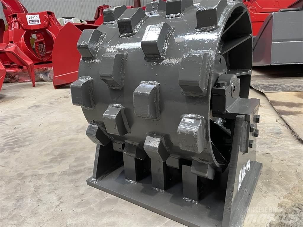  450 mm kompaktorhjul Gummiradwalzen