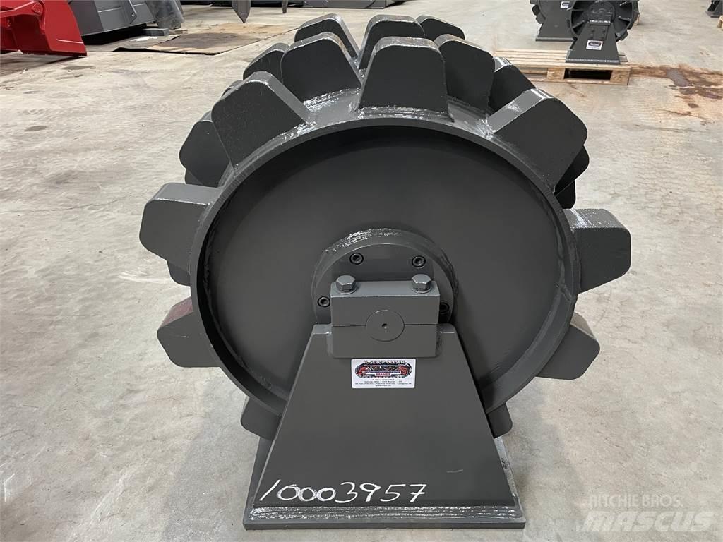  570 mm kompaktorhjul Gummiradwalzen