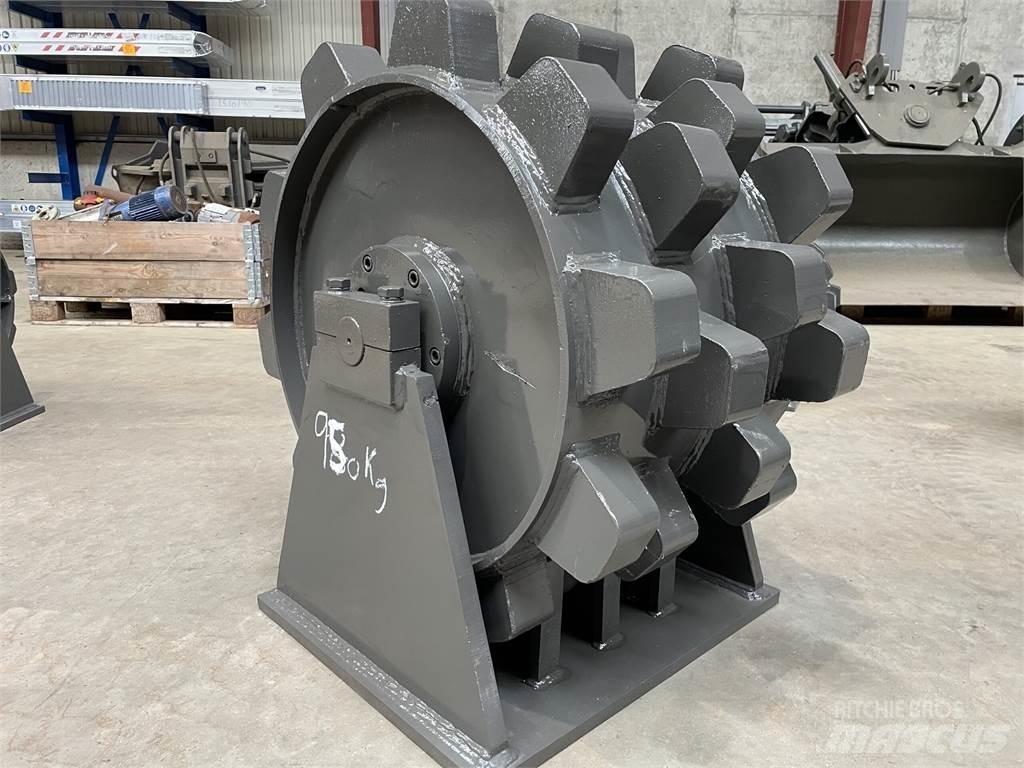  570 mm kompaktorhjul Gummiradwalzen