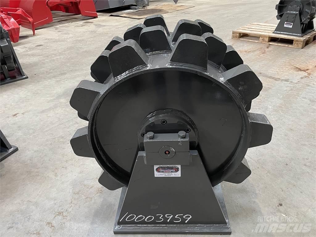  570 mm kompaktorhjul Gummiradwalzen