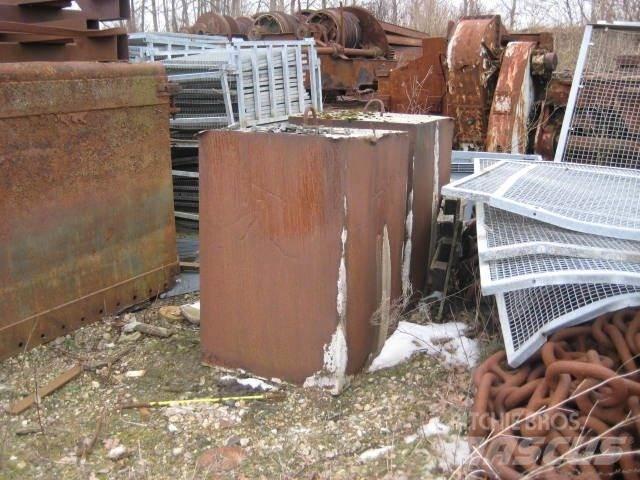  Ballastvægte 4 stk. - 2300 kg Kran-Teile und Zubehör