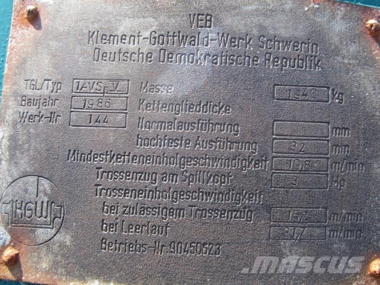  Capstan spil VEB 1AVSP V Seilwinden, Bauaufzüge und Lastenaufzüge