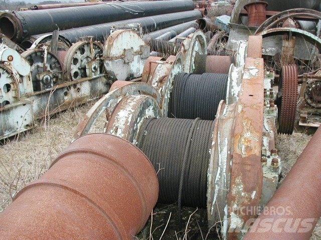  Piloteringsspil 3 tromler Fahrstühle, Seilwinden und Bauaufzüge