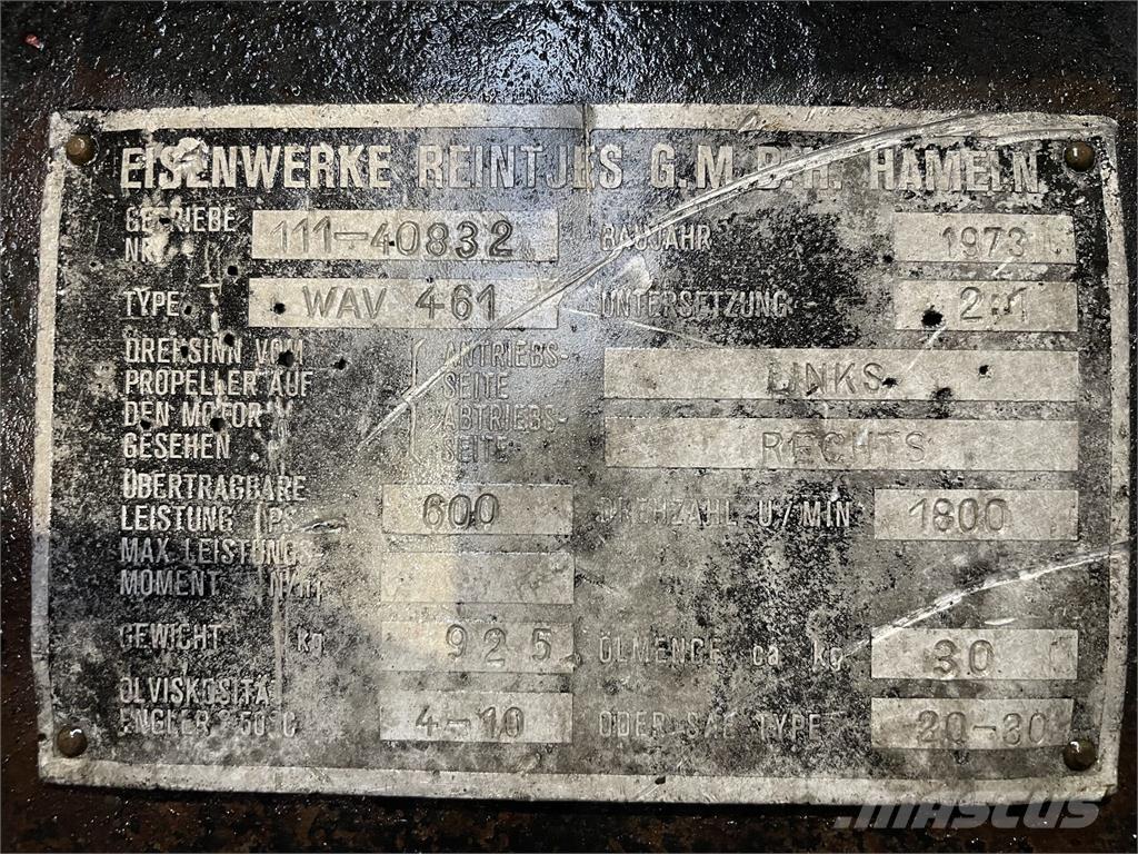 Reintjes WAV 461 Gear Getriebe