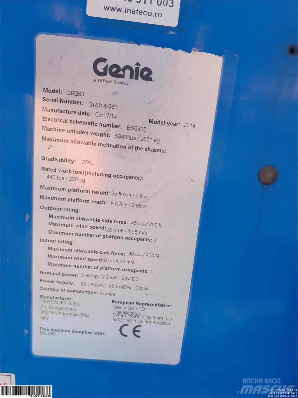 Genie GR26J Personenaufzüge