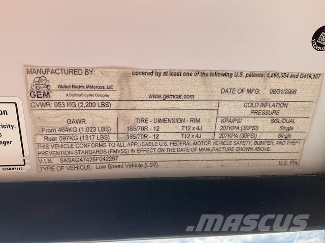  GEM E4 Arbeitsfahrzeuge