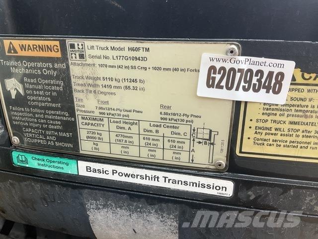 Hyster H60FTM Andere Gabelstapler