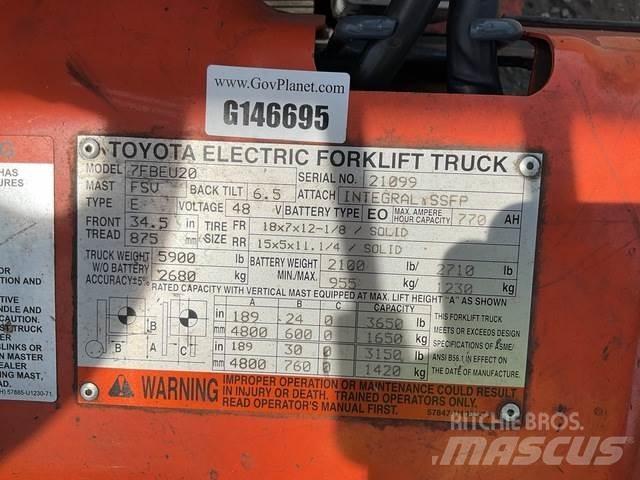 Toyota 7FBEU20 Elektro Stapler