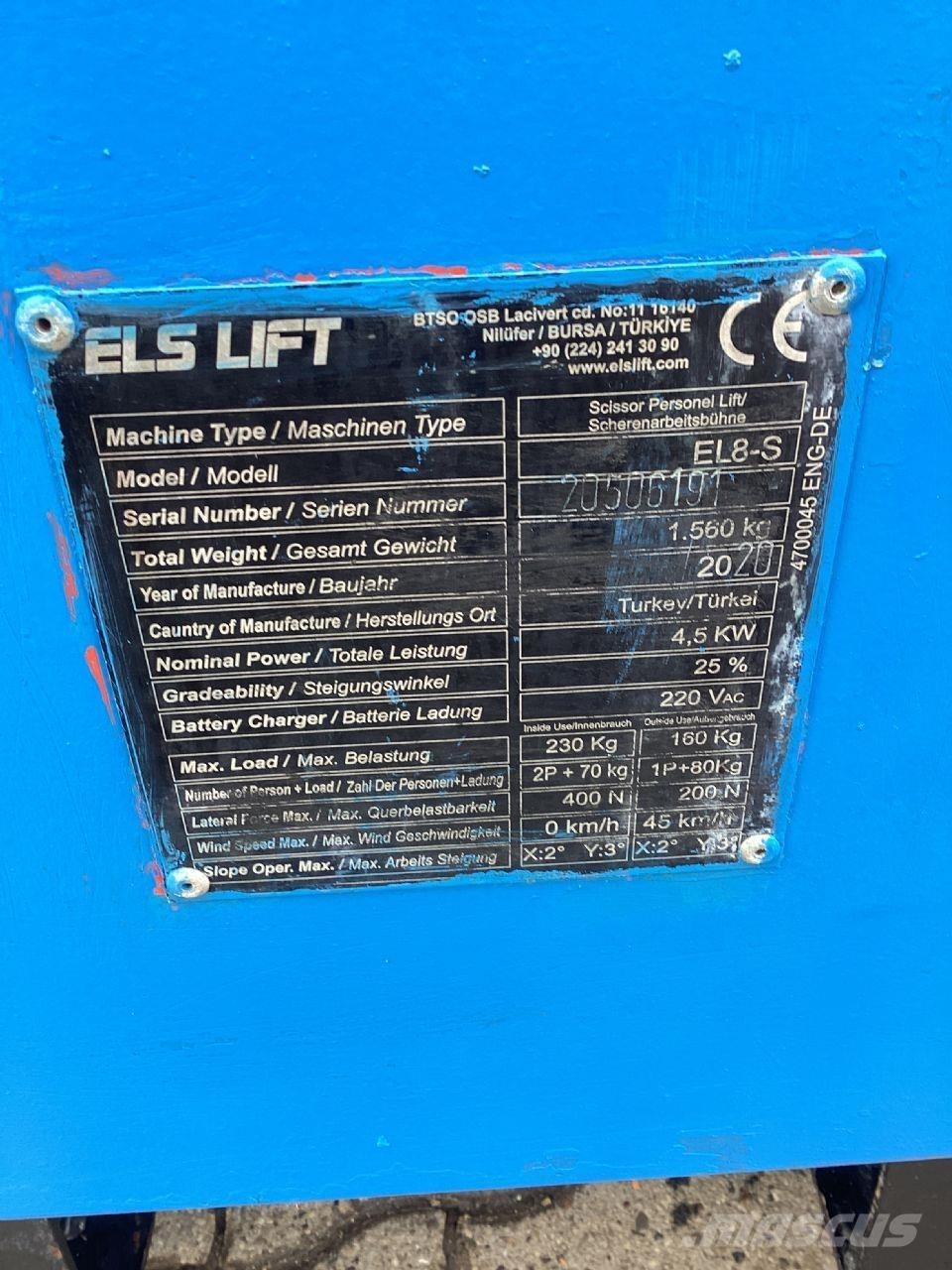 ELS LIFT EL8-S Scheren-Arbeitsbühnen