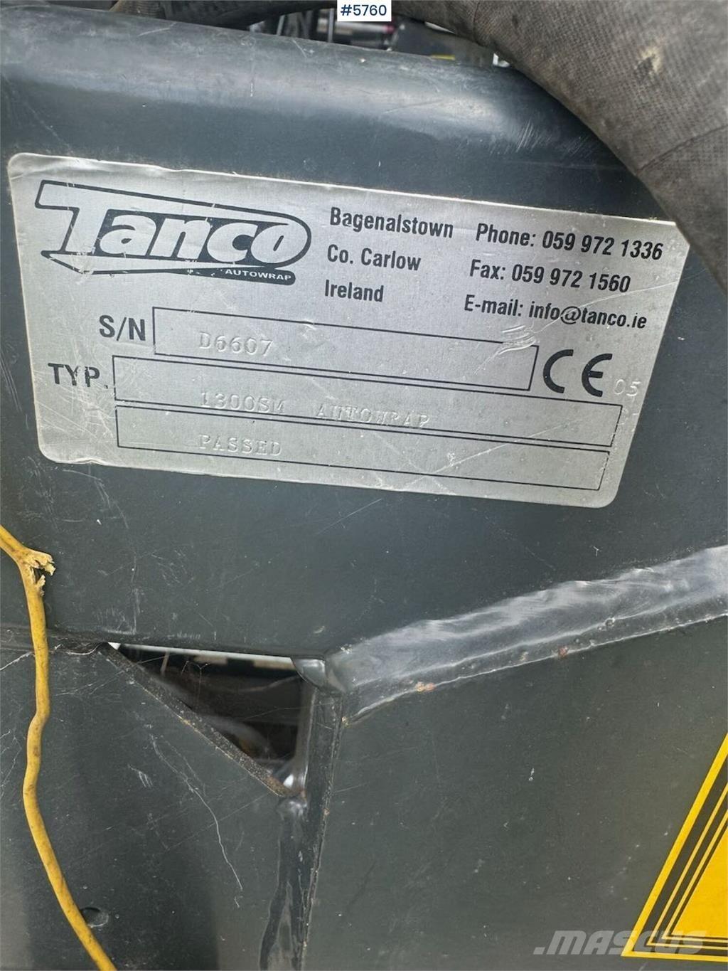 Tanco 1300SM Sonstige Erntemaschinen