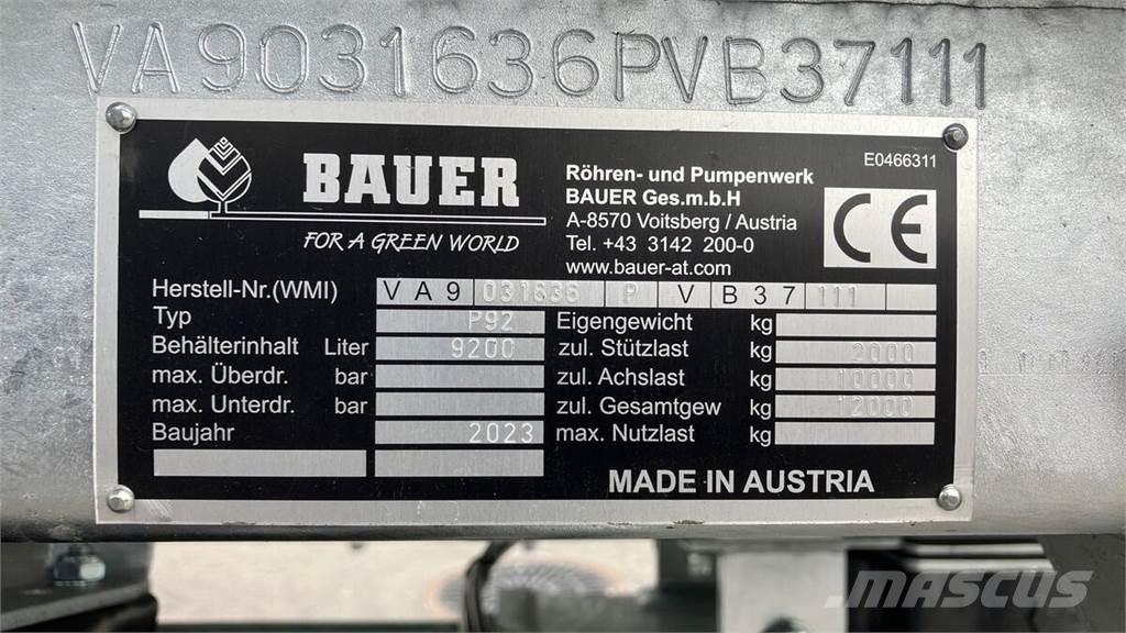 Bauer P 92 Gülletankwagen