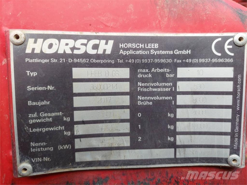 Horsch Leeb 8GS Anhängespritzen