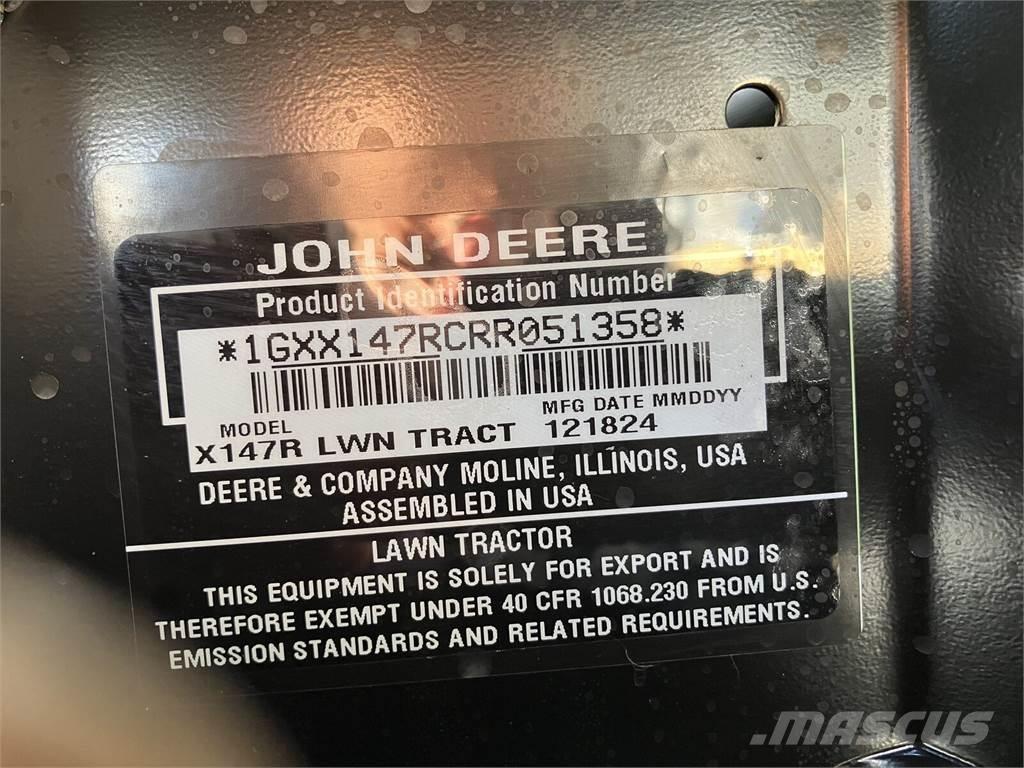 John Deere X 147R Sonstige Kommunalmaschinen