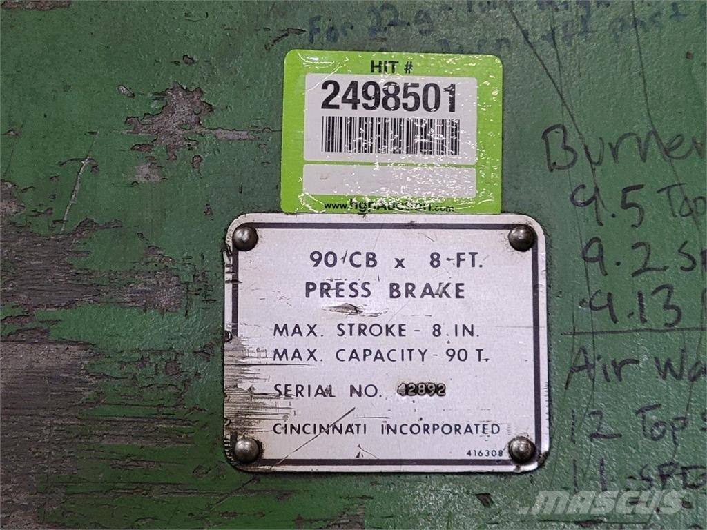  CINCINNATI 90CB x 8 Sonstige Baumaschinen