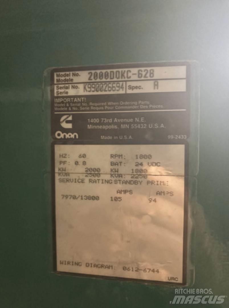 Cummins 2000DQKC-628 Diesel Generatoren