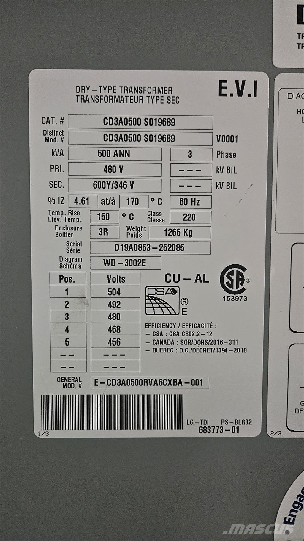 Delta CD3A0500S019689 Sonstige Baumaschinen