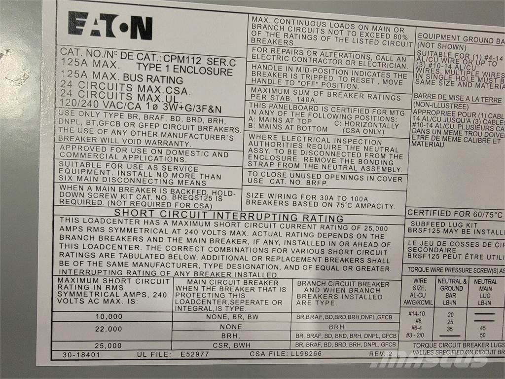 Eaton PM112 Sonstige Baumaschinen