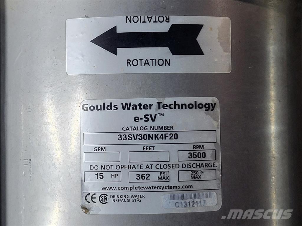  GOULDS 33SV30NK4F20 Wasserpumpen