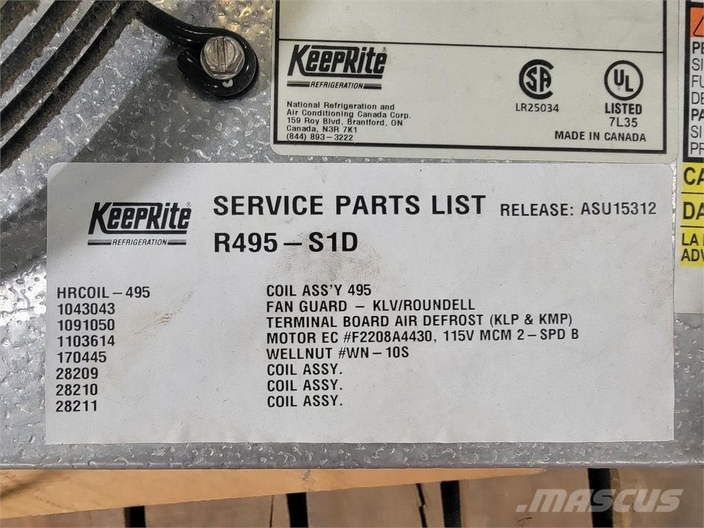  KEEPRITE R495-S1D Kühl- und Heizsysteme