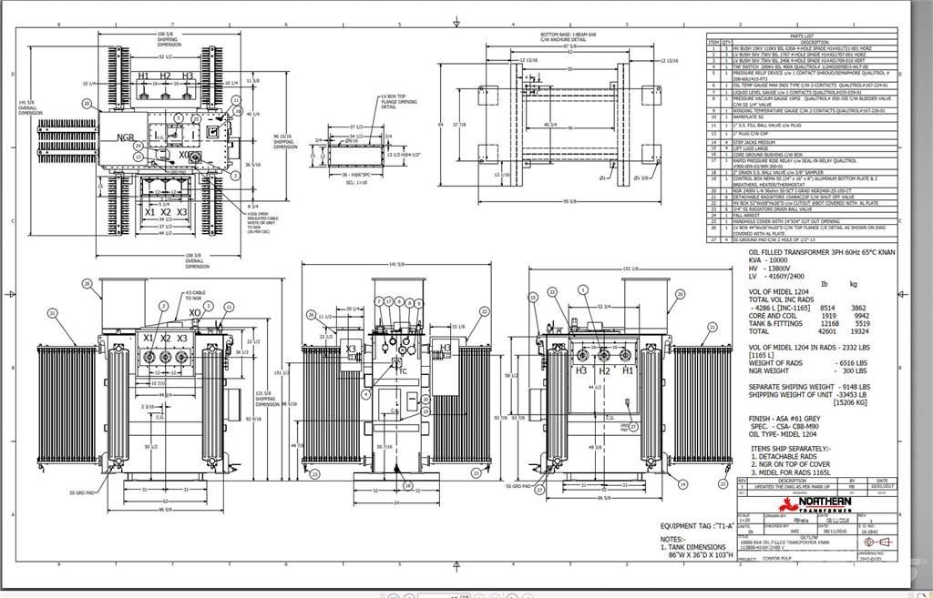  NORTHERN TRANSFORMER Sonstige Baumaschinen