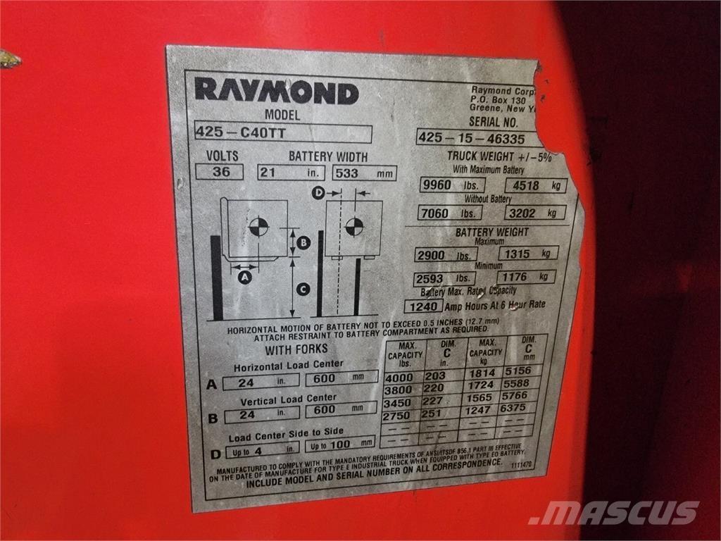 Raymond 425-C40TT Sonstige Baumaschinen