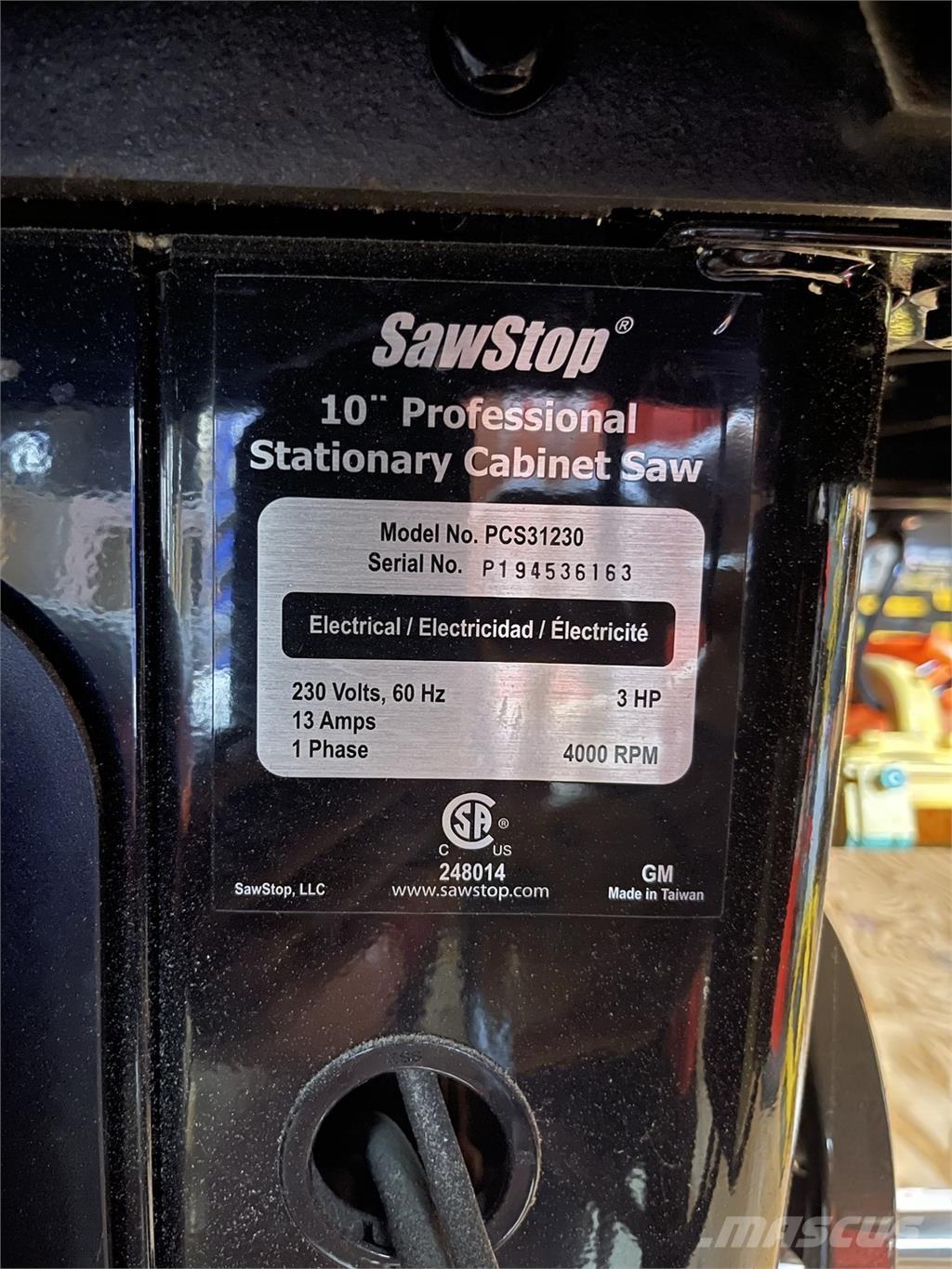  SAWSTOP PCS31230 Sonstige Baumaschinen