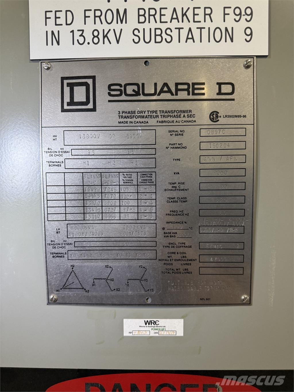  SQUARE D 150204 Sonstige Baumaschinen