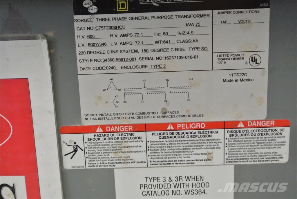  SQUARE D C75T2308HCU Sonstige Baumaschinen