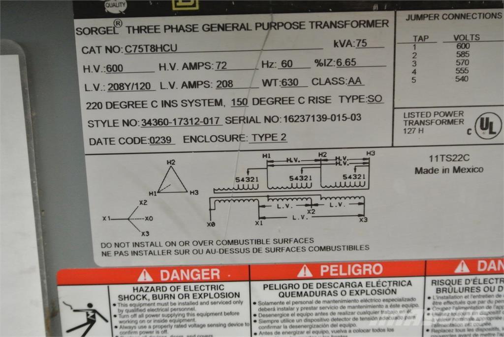  SQUARE D C75T8HCU Sonstige Baumaschinen