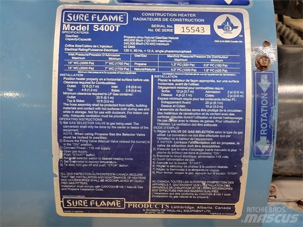  SURE FLAME S400T Kühl- und Heizsysteme