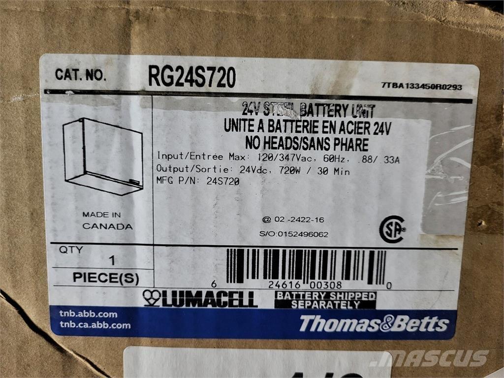 Thomas & BETTS RG24S720 Batterien