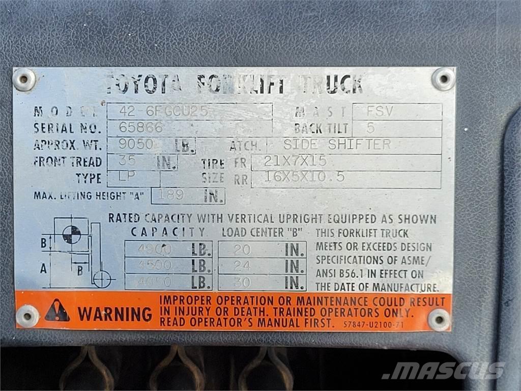 Toyota 42-6FGCU25 Sonstige Baumaschinen