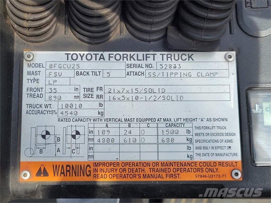 Toyota 8FGCU25 Sonstige Baumaschinen