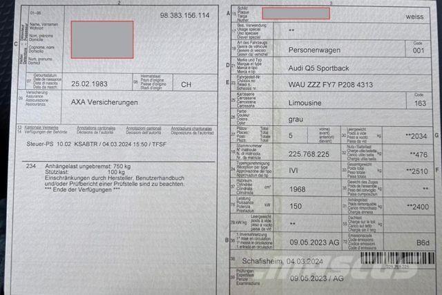 Audi | Q5 Sportback Andere Transporter