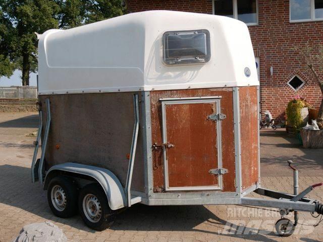  Holz Poly 2 Pferde Viehtransportanhänger