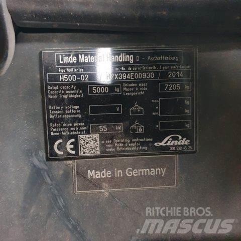Linde H50D-02 Diesel Stapler