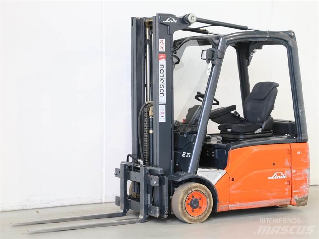 Linde E16/386-01 Elektro Stapler