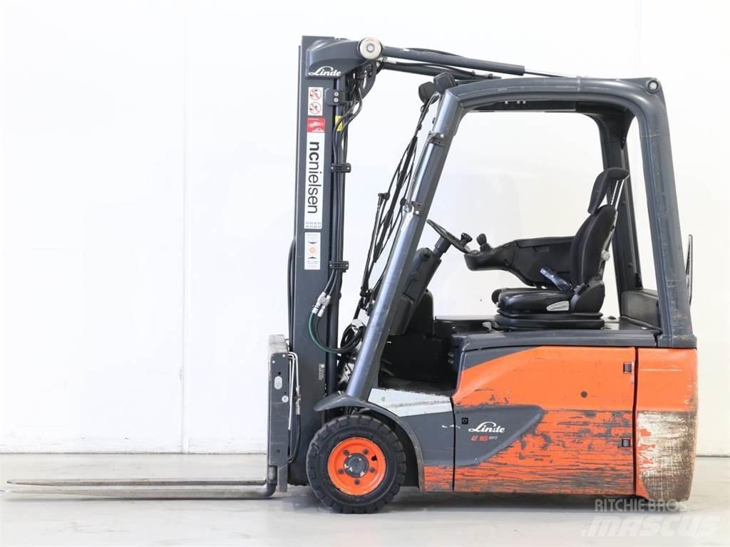 Linde E16 EVO/386-02 Elektro Stapler