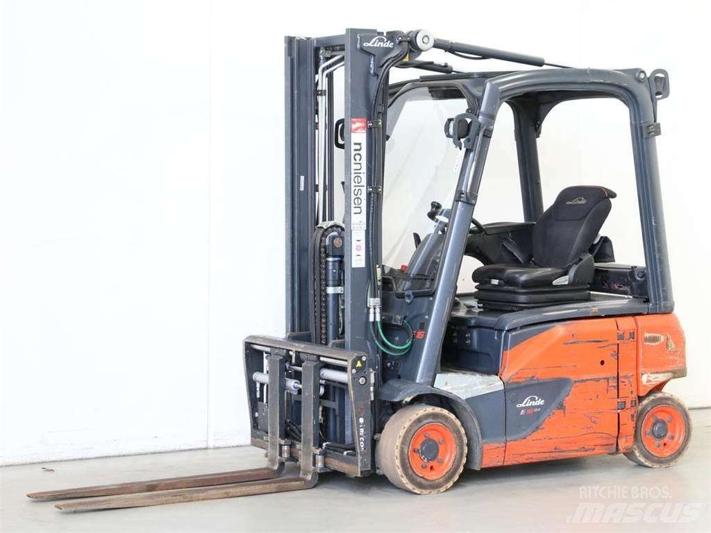 Linde E16P/386-02 Elektro Stapler