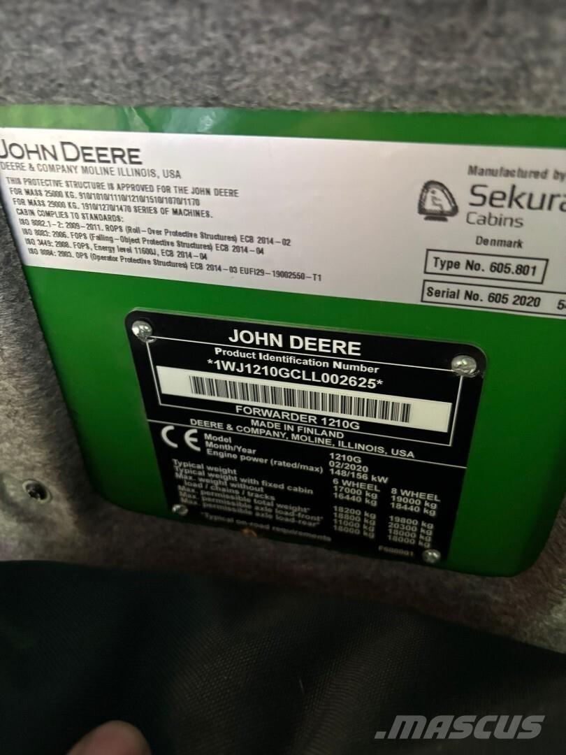 John Deere 1210G Forwarder