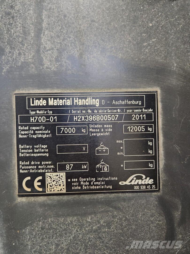 Linde H70D-01 Diesel Stapler